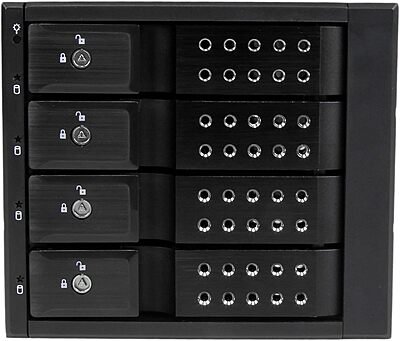 StarTech.com 4-Bay Mobile Rack Backplane - Trayless Hot Swap Mobile Rack Backplane for 3.5in SAS II/SATA III