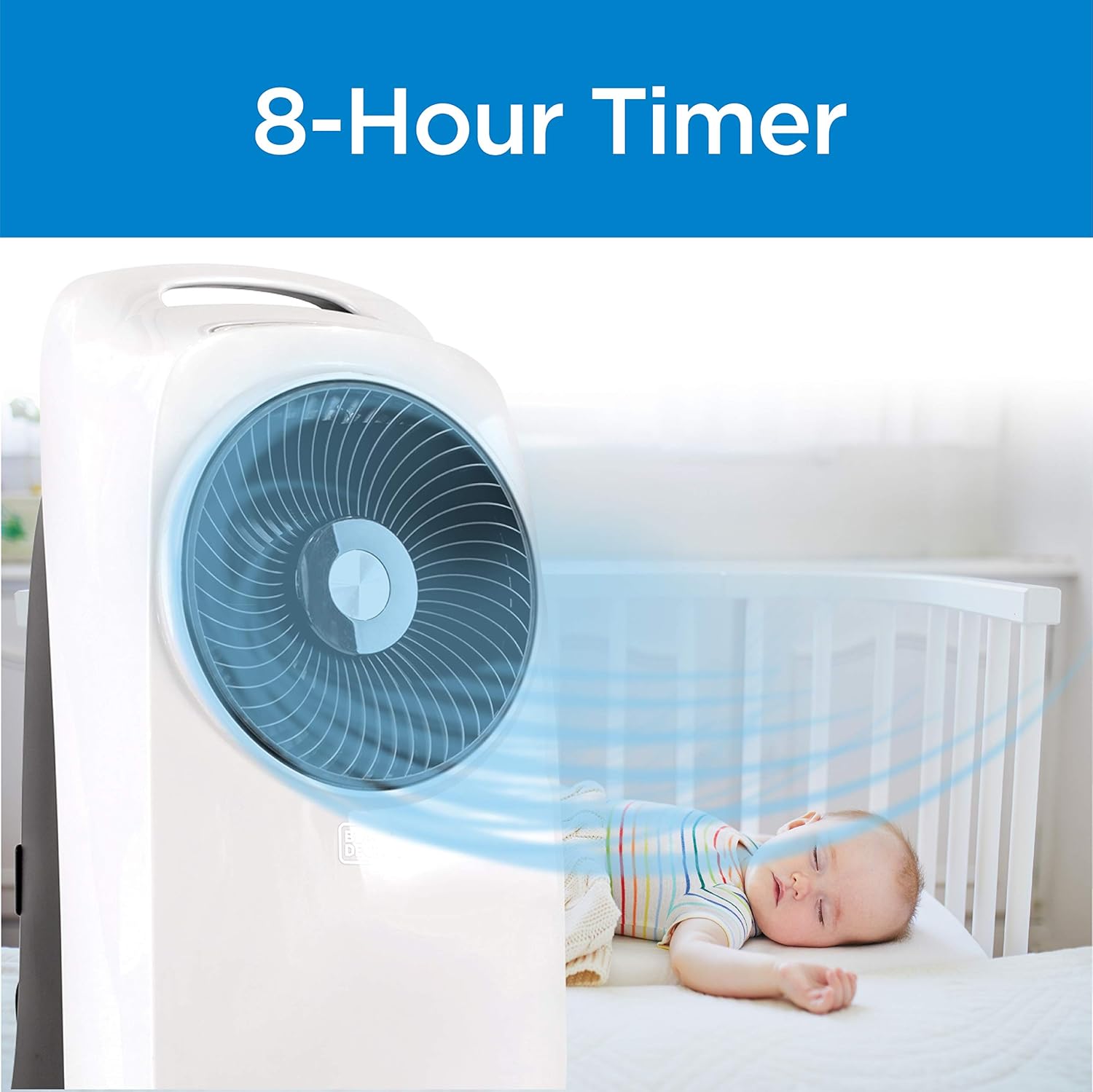 BLACK+DECKER Evaporative Air Cooler - Portable Air Conditioner Cooling Fan with LED Display, Remote Control