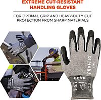 Ergodyne ProFlex 7072 Nitrile-Coated Cut-Resistant Gloves, Gray