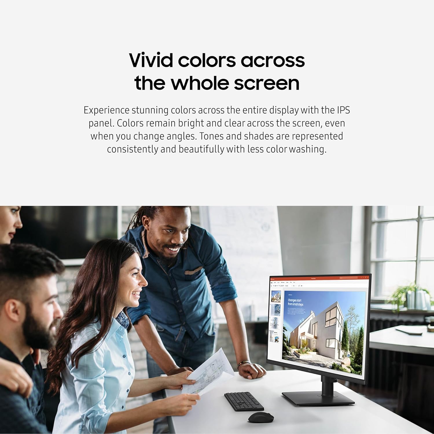 Samsung S40GD Borderless Business Monitor with IPS Panel, 100Hz Refresh Rate, Eye Saver Mode, Game Picture Mode