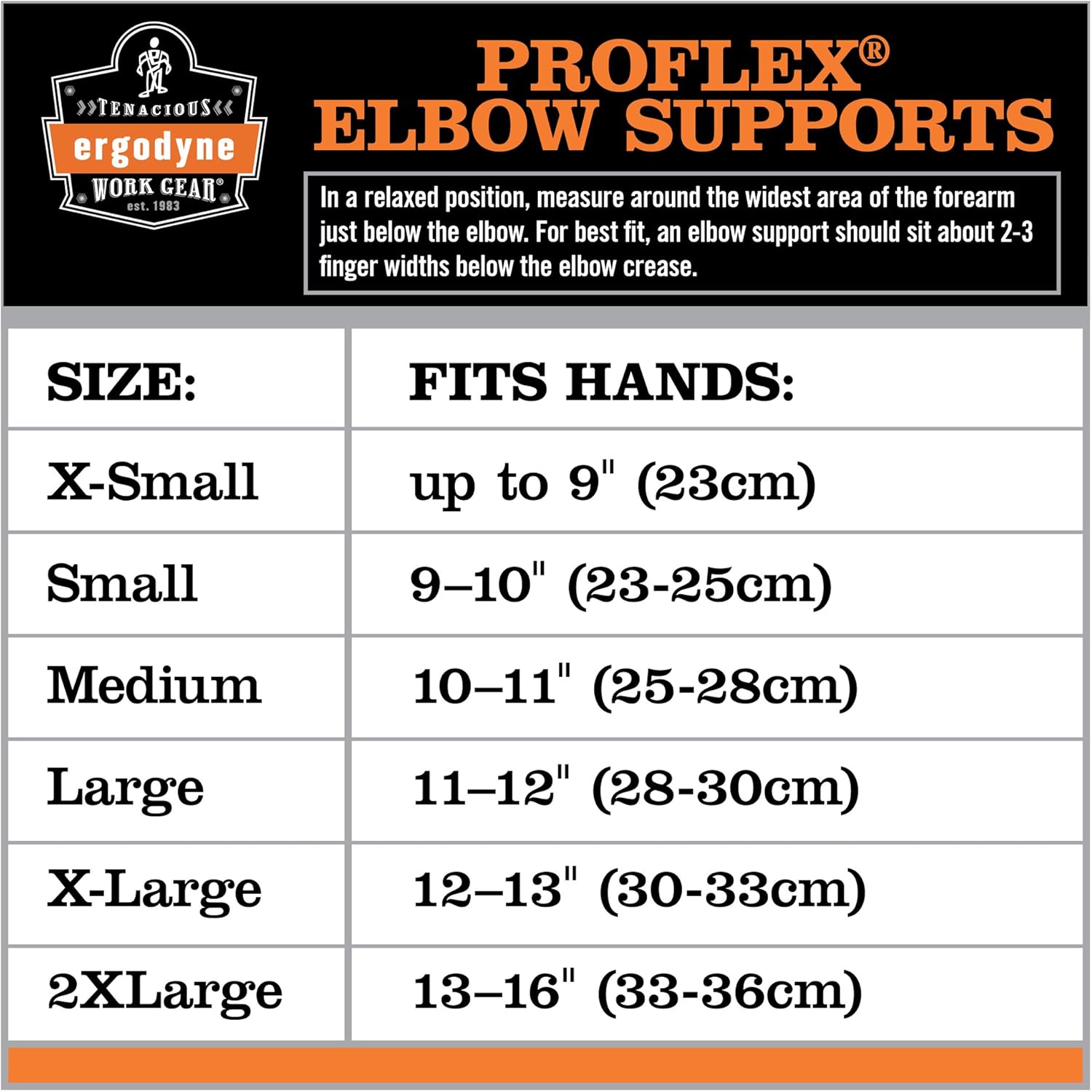 ERGODYNE ProFlex Neoprene Elbow Sleeve