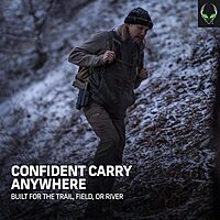 ALIEN GEAR Rapid Force Level 2 OWB Holster - Locking Belt Slide - Right Hand - Matte Black - Light & Optic Compatible