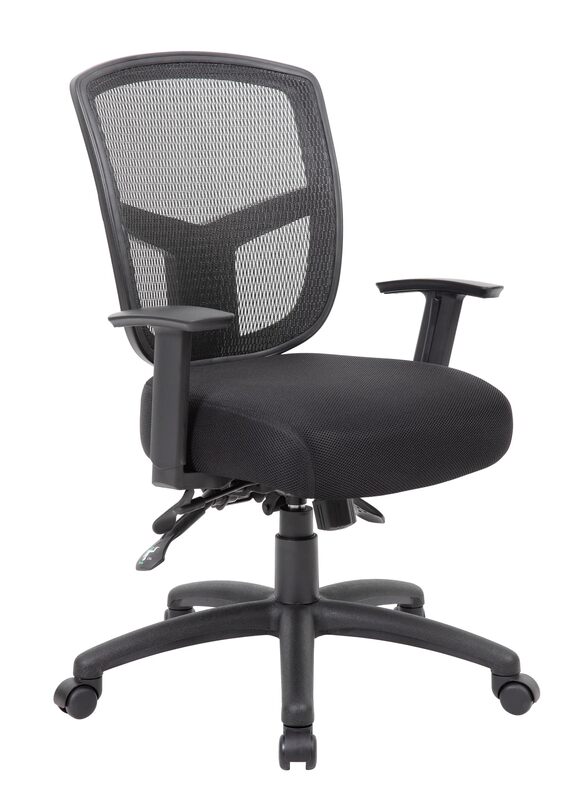 Boss Office Products Contract Mesh Task Chair, Black (B6023)
