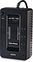 CyberPower ST625U Standby UPS System, 625VA/360W, 8 Outlets, 2 USB Charging Ports, Compact, Black