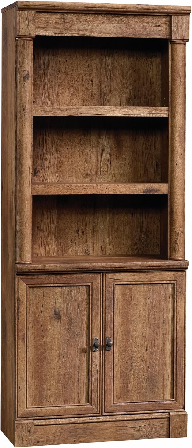 SAUDER Palladia 5-Shelf Library Bookcase with Doors