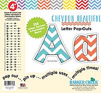 Barker Creek Letter Pop-Outs Chevron Die-Cut Cardstock