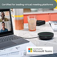 Jabra Speak2 40 Portable Speakerphone - 4 Noise-Cancelling Mics, USB-A/USB-C