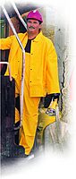MCR Safety 3-Piece Rain Suit with Pants, 2X-Large, Yellow