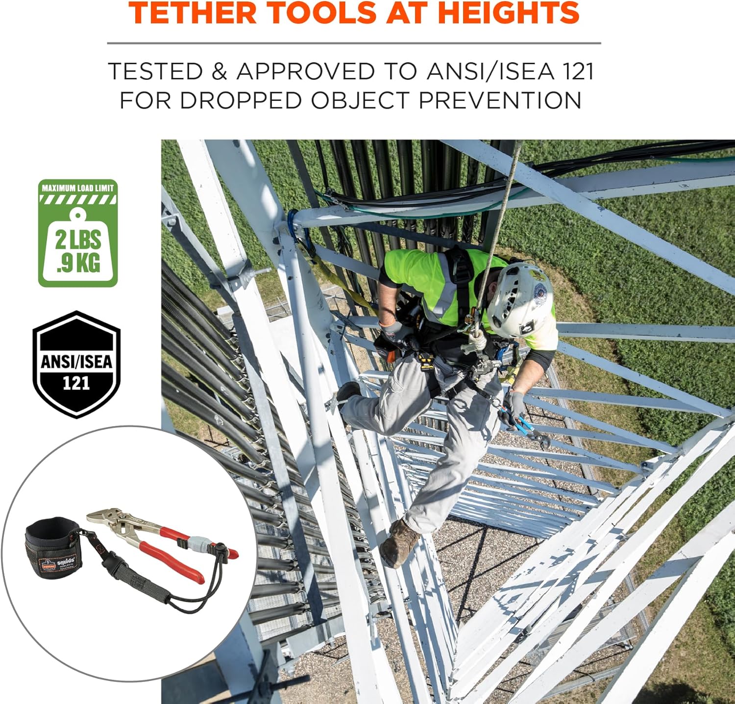 Ergodyne Squids 3700 Web Tool Tail Attachments, 6-Pack