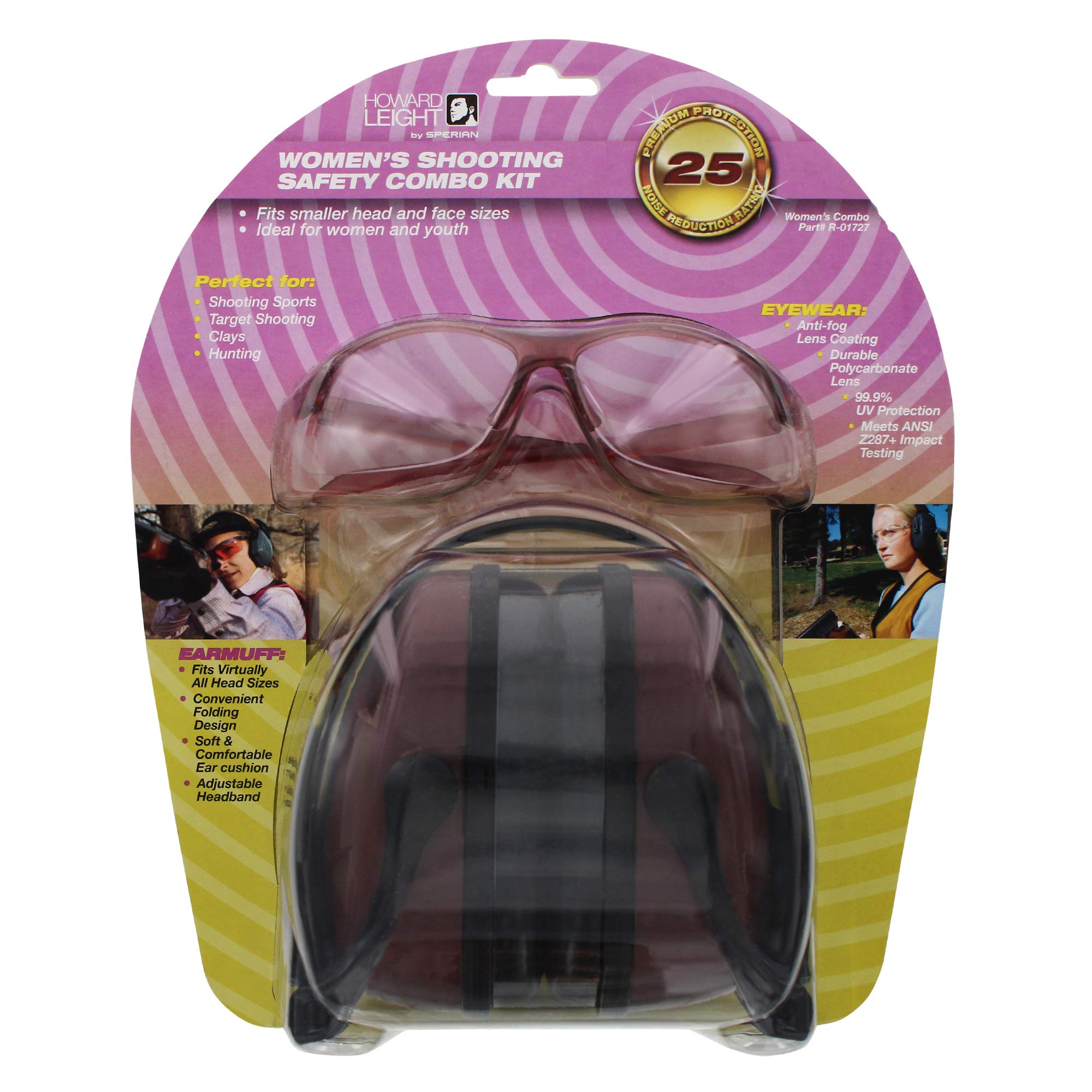 HOWARD LEIGHT Woman Shooting Combo Kit Muff/Eyewear Women's Kit