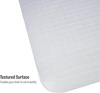 MIND READER Office Chair Mat, PVC Under Desk Floor Protector