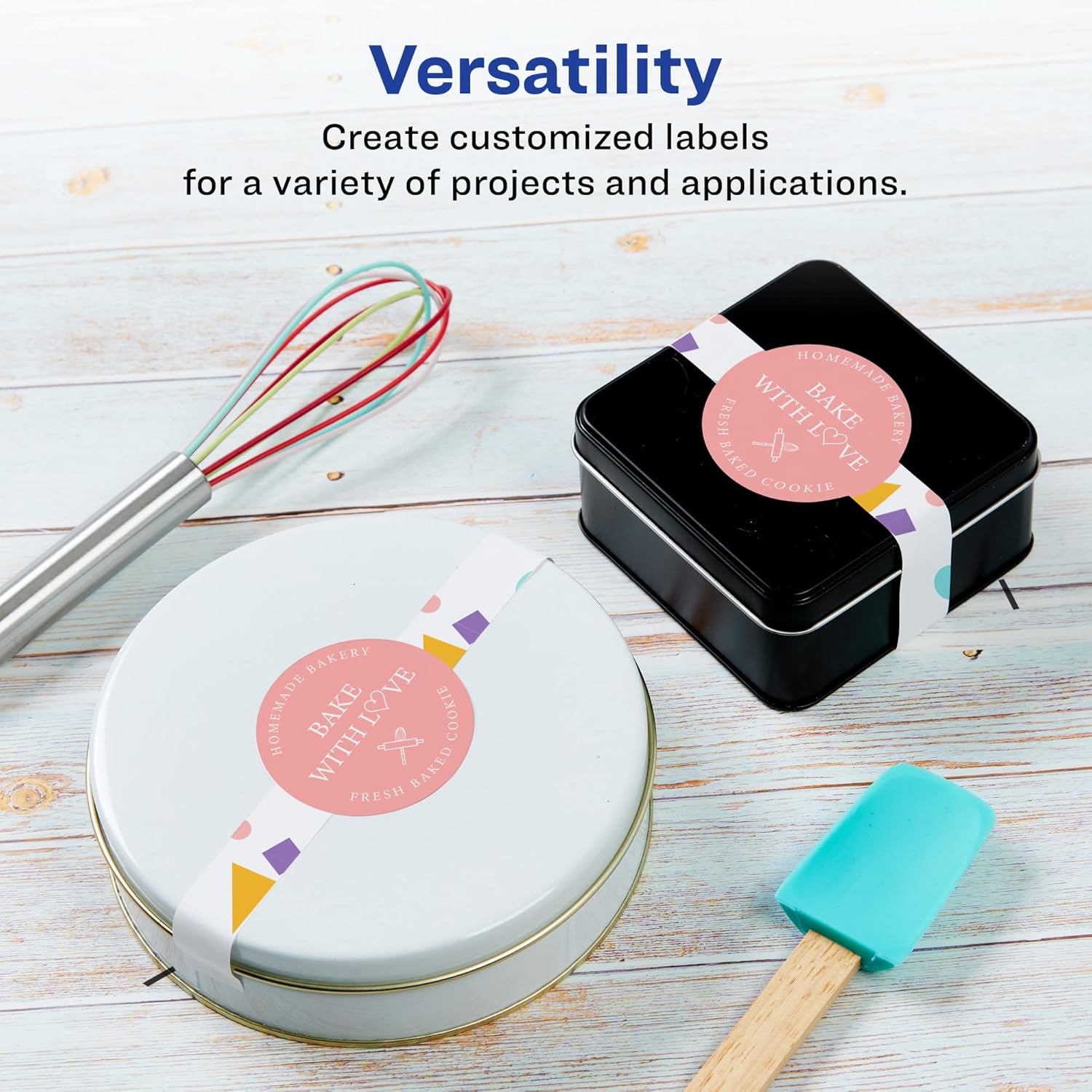 AVERY Matte White Wraparound Band Labels, Sure Feed Technology, 2-3/8" x 8", Cigar Band Labels, Permanent Adhesive - E8162F