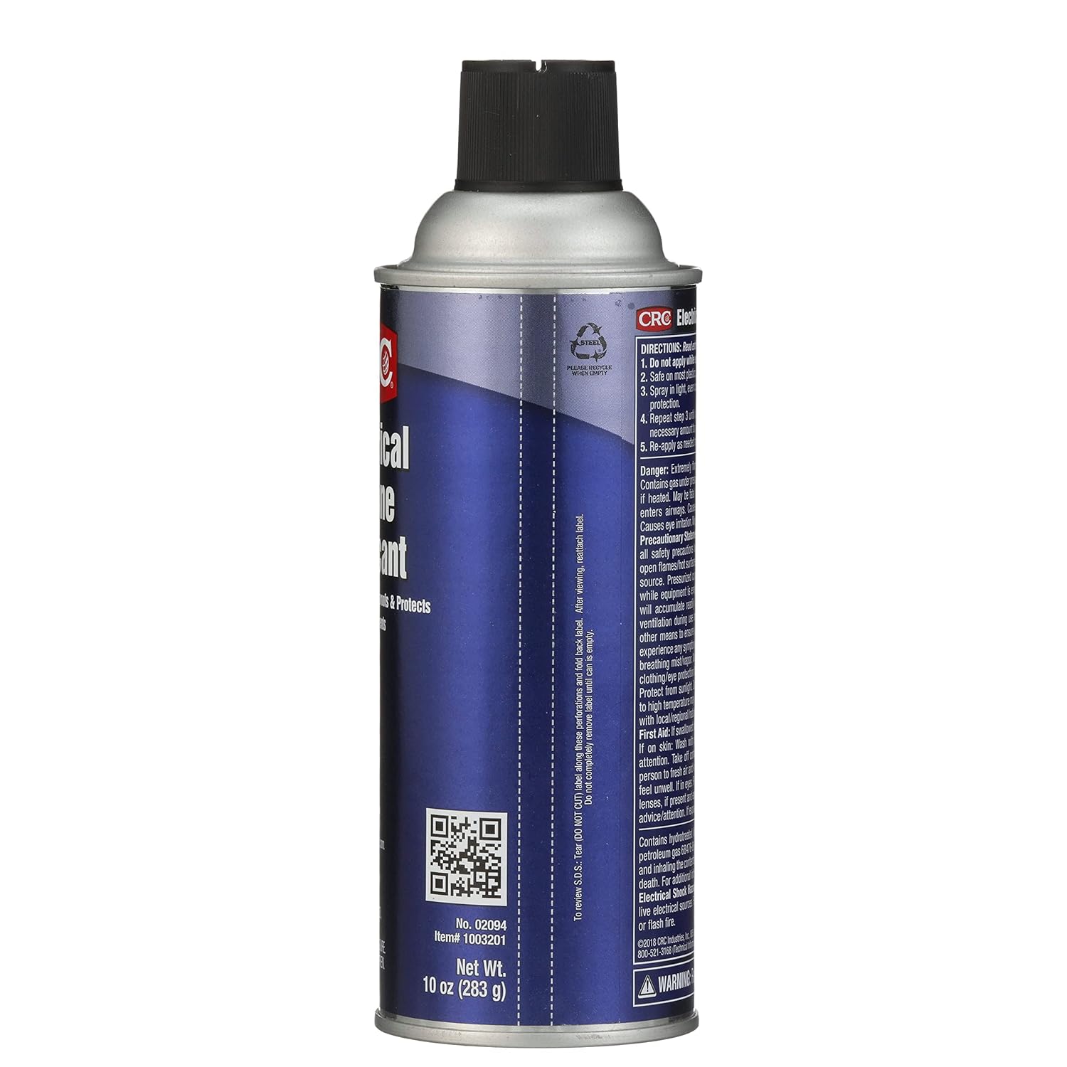 CRC Electrical Silicone Lubricant 02094 – 10 Wt Oz., Premium Grade Silicone Aerosol for High Temperature Applications 10 oz
