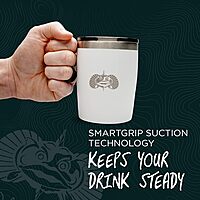 Toadfish Non-tipping 10oz Double-Wall Insulated Stainless Steel Rocks Tumbler with Easy-Slide Lid