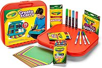 Crayola Create & Carry 2-In-1 Lap Desk & Carry Case 75 Pcs Set