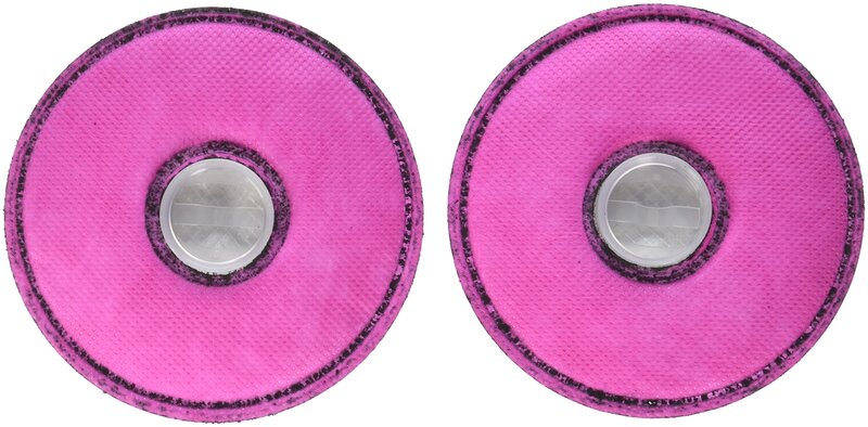 P100 Pancake Low Profile Flexible Filter with Odor Relief From Nuisance Levels of Organic Vapors, Acid Gases & Ozone, 1 Pair