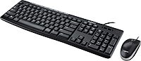 Logitech Media Combo MK200 Full-Size Keyboard and High-Definition Optical Mouse Keyboard and Mouse