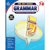 Carson Dellosa | The 100 Series: Grammar Workbook Grades 7-8, Language Arts, 128pgs (Volume 11)