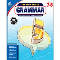 Carson Dellosa | The 100 Series: Grammar Workbook Grades 7-8, Language Arts, 128pgs (Volume 11)