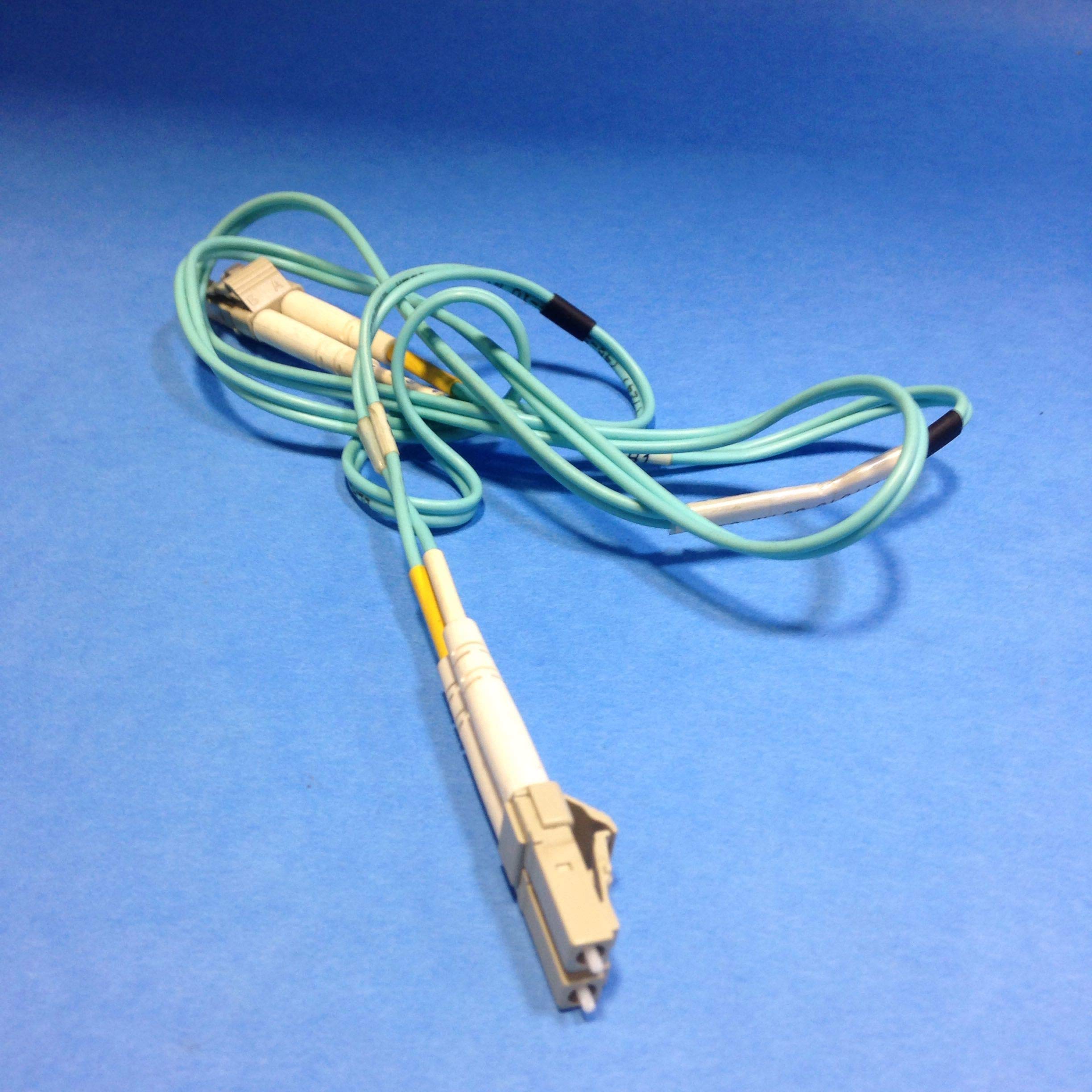 Black Box EFNT010-001M-LCLC OM3 50/125 Multimode LC-LC Fiber Patch Cable, Aqua, 1 m