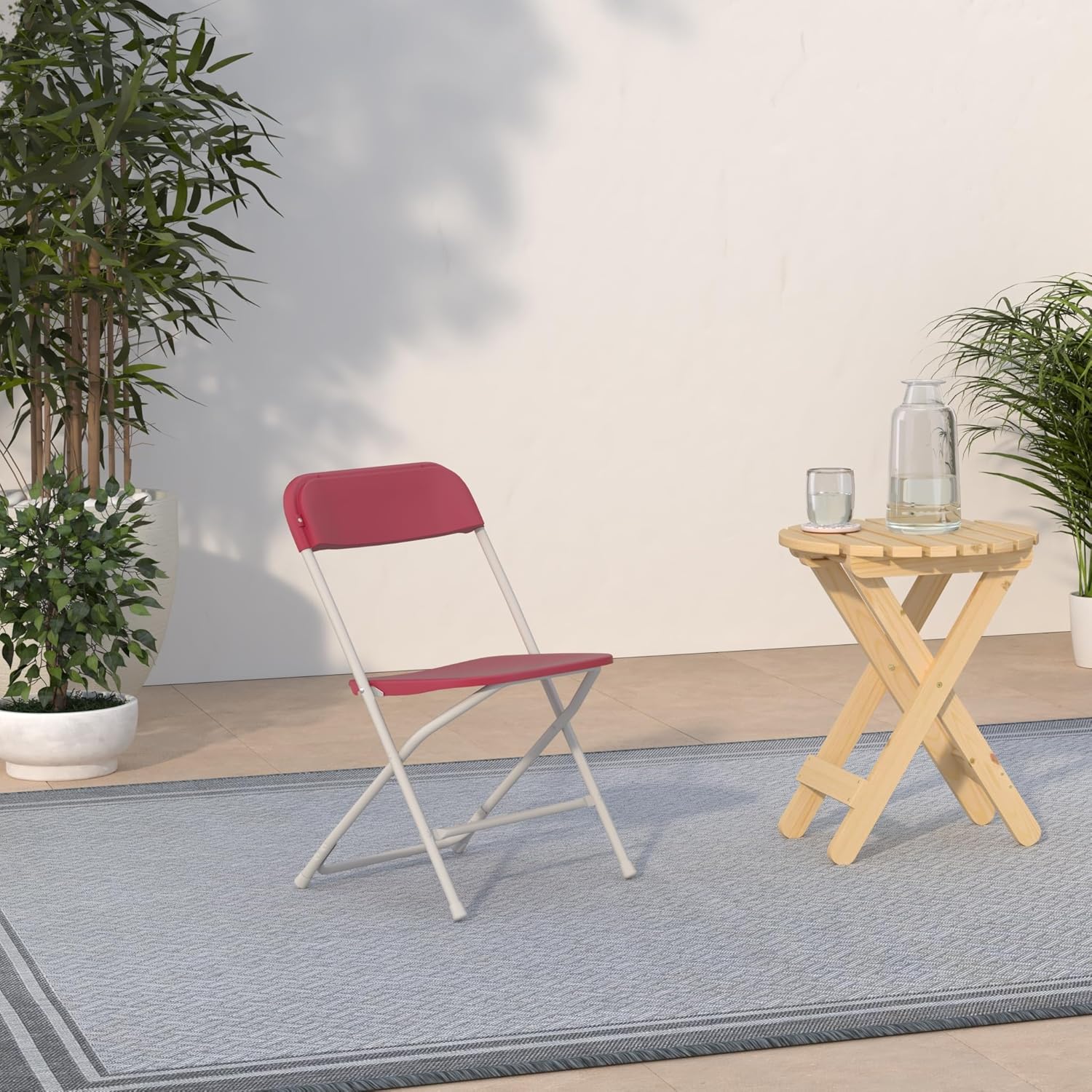 Flash Furniture Hercules Series Commercial-Grade Plastic Folding Chair - 650LB Weight Capacity