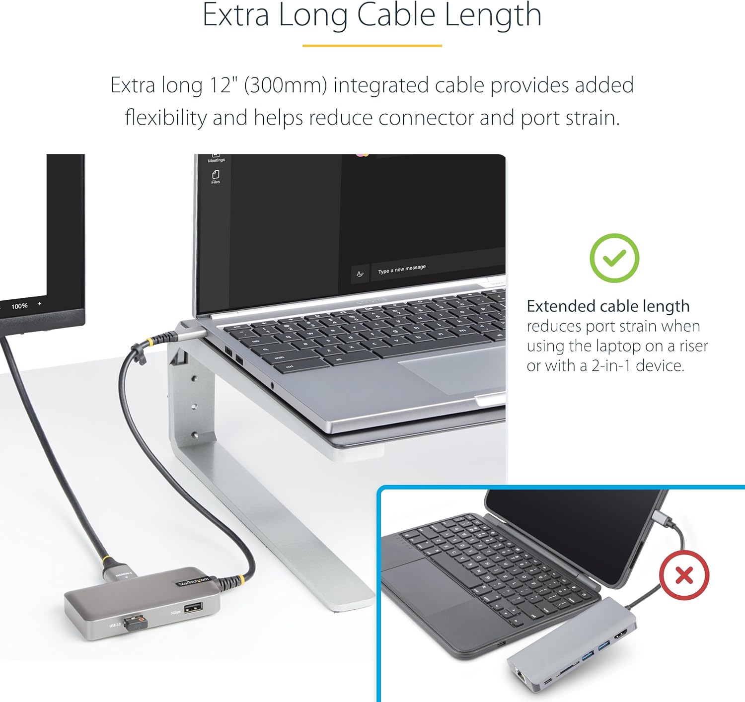 StarTech.com USB-C Docking Station for MacBook Pro M1 M2 M3 M4 and Windows, 4K 60Hz HDMI Video, HDR10 - Laptop Charging, GbE