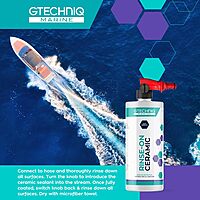 GTECHNIQ Rinse-On Ceramic Marine Sealant - Hose-On Rinse-Off Spray for Boats, Yachts & Jet Skis