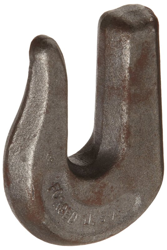 CM 90305 30 Weldable Grab Hook, Self Colored, 1/2" Trade, 4500 lbs Working Load Limit