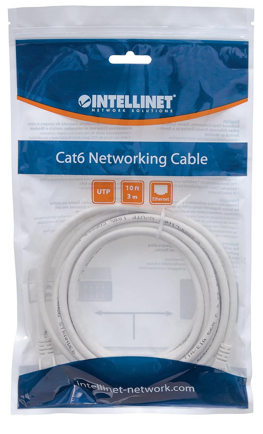 Intellinet Network Solutions Cat6 RJ-45 Male-to-Male U/UTP Patch Cable