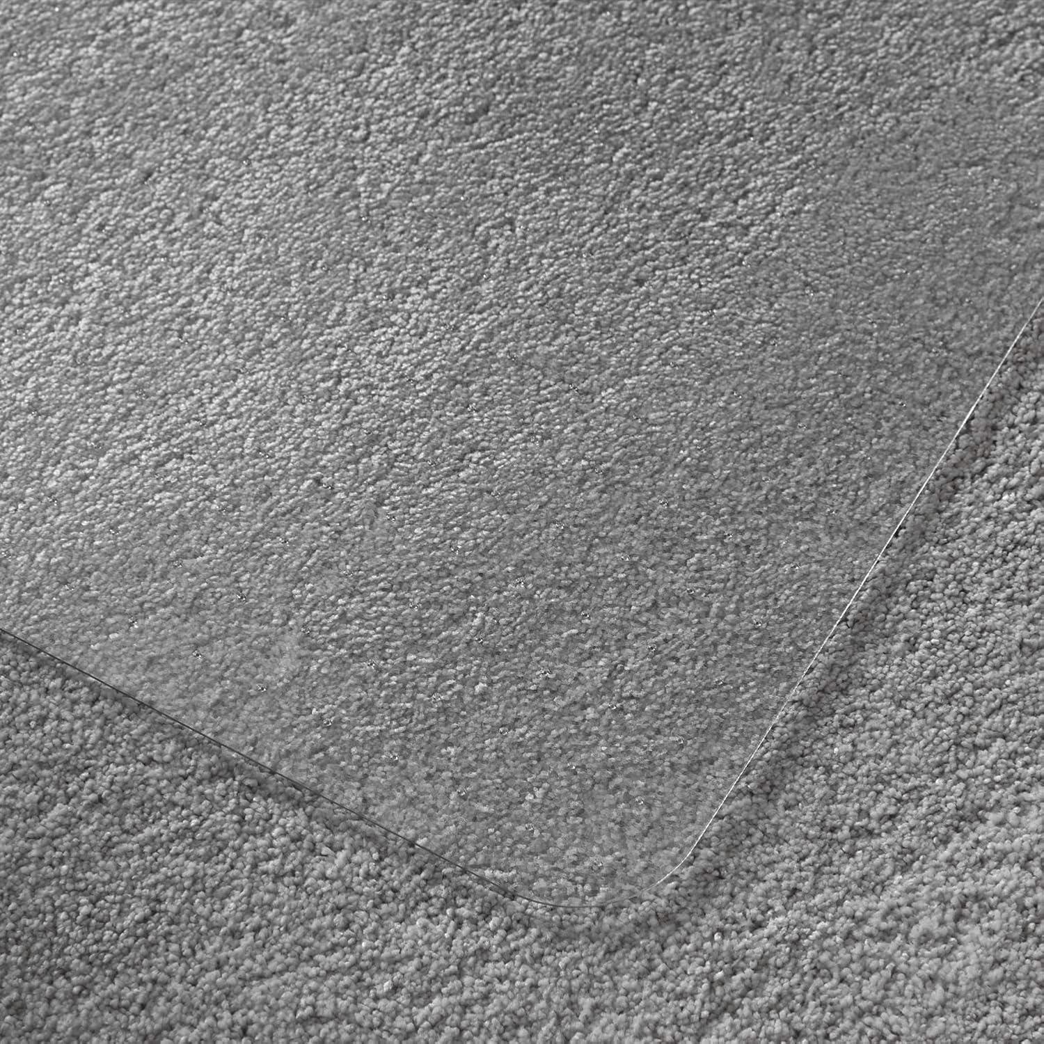 FLOORTEX Polycarbonate Rectangular Chair Mat for High/Thick Pile Carpets