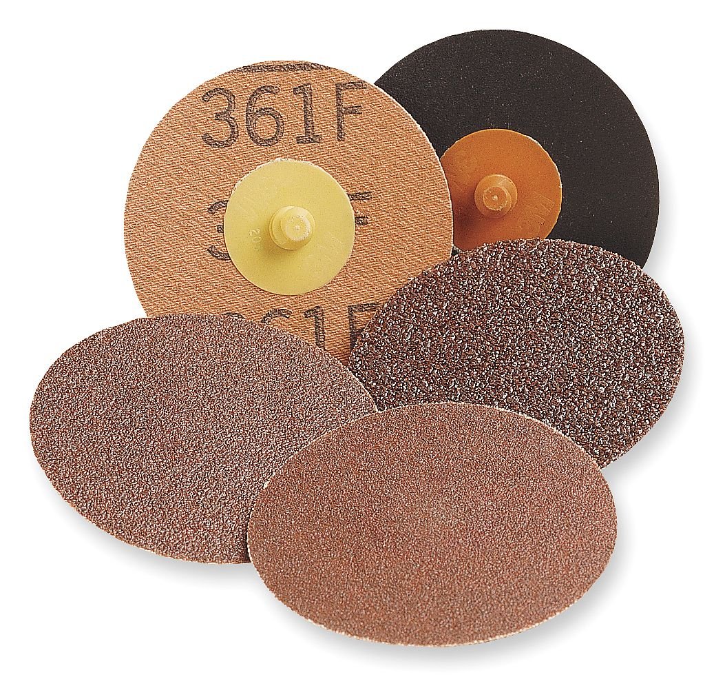 Quick-Change Disc: Roloc TR, 2" Disc Dia, 240 Grit, Aluminum Oxide, Coated