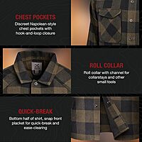 VERTX Canyon Valley Men's Tactical Flannel Long-Sleeve Shirt