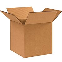 BOX USA 15 Pack of Heavy-Duty Double Wall Corrugated Cardboard Boxes, 6" L x 6" W x 6" H, Kraft, Shipping, Packing and Moving