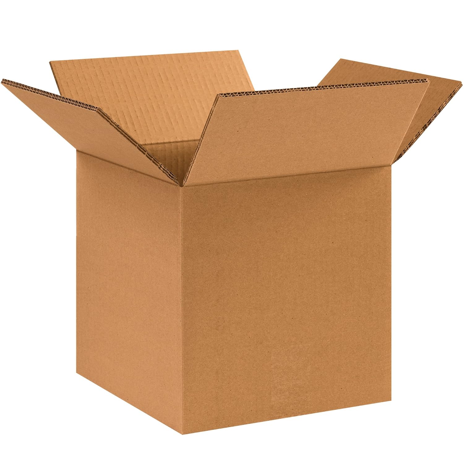 BOX USA 15 Pack of Heavy-Duty Double Wall Corrugated Cardboard Boxes, 6" L x 6" W x 6" H, Kraft, Shipping, Packing and Moving