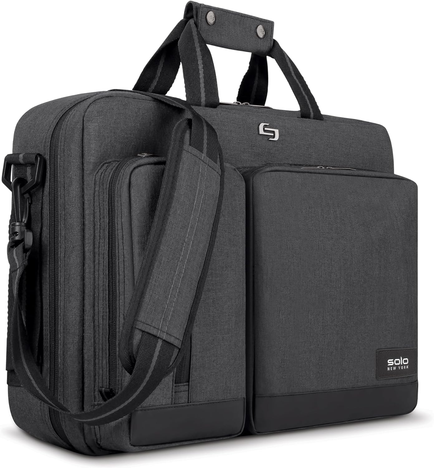 Solo New York Hybrid Briefcase Backpack - Laptop Carrying Bag, Fits 15.6" Computer