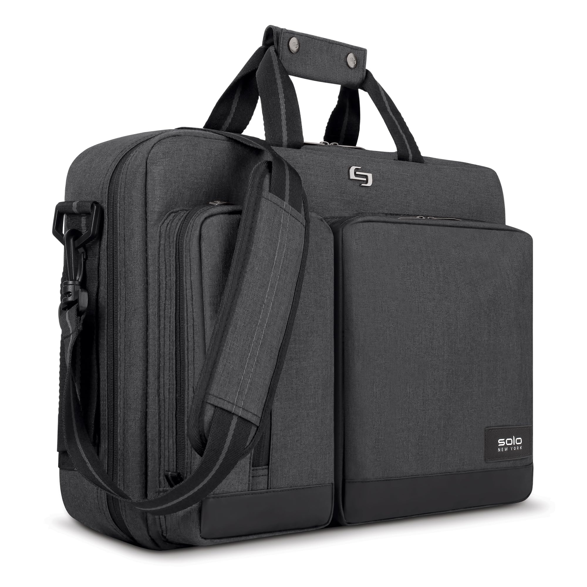 Solo New York Hybrid Briefcase Backpack - Laptop Carrying Bag, Fits 15.6" Computer