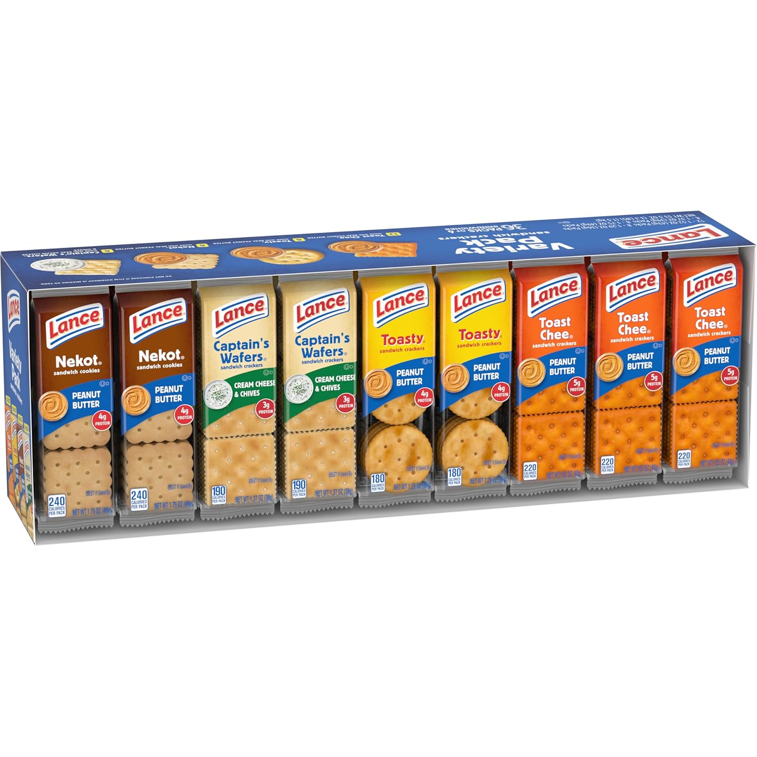 Lance Sandwich Crackers Variety Pack, 36 Ct (Pack of 36) Variety Pack 1.52 Ounce (Pack of 36)