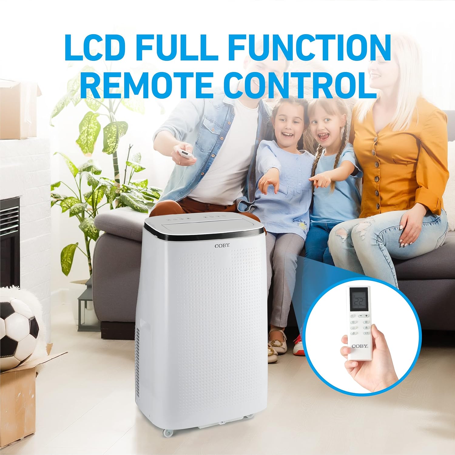 COBY Portable Air Conditioner - AC, Dehumidifier & Fan