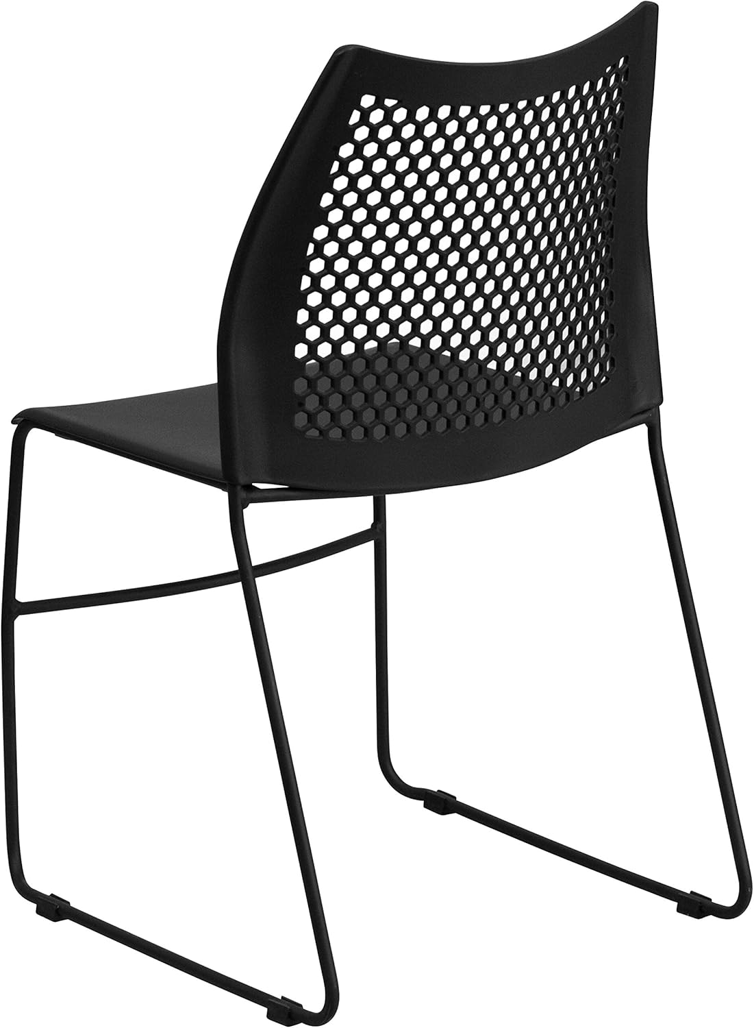 Flash Furniture HERCULES Series 661 lb Capacity Stack Chair with Air-Vent Back and Sled Base