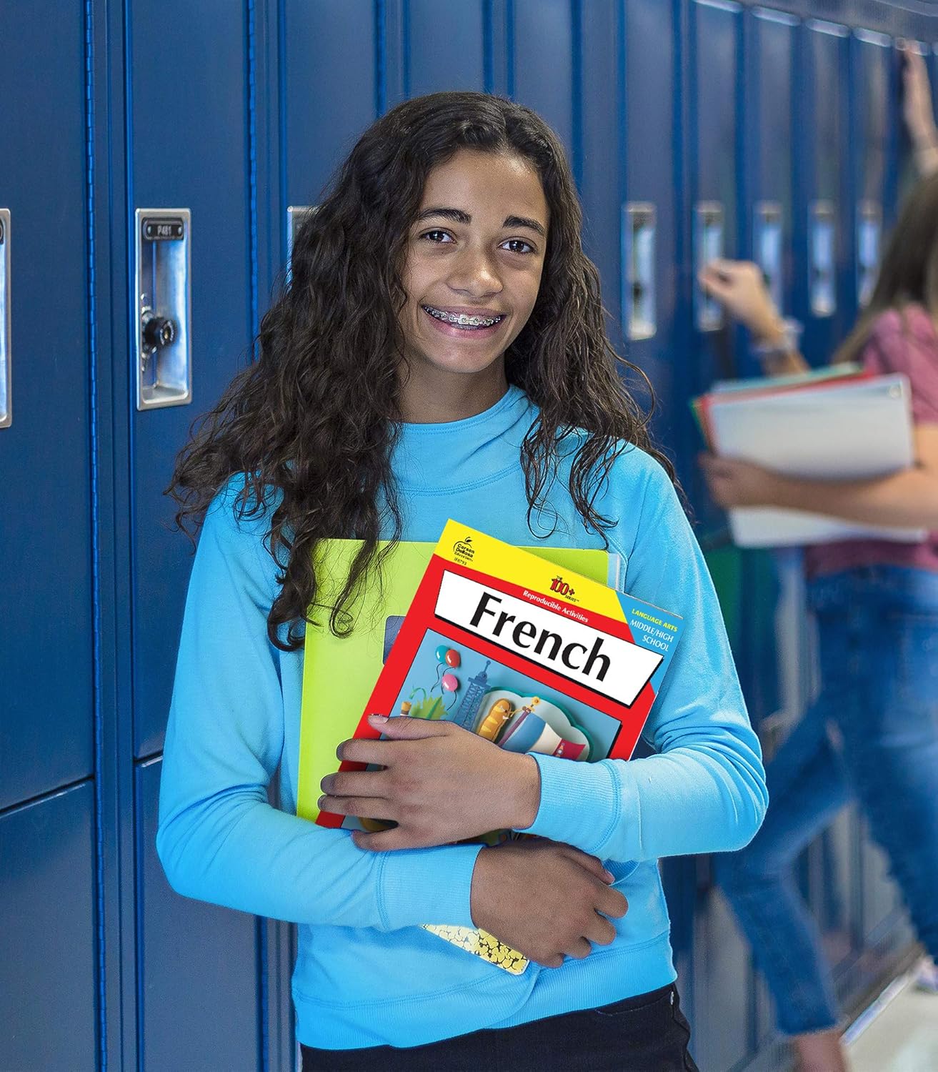 Carson Dellosa The 100 Series French Workbook, Parts of Speech, Vocabulary, Common Phrases, Sentence Building Skills