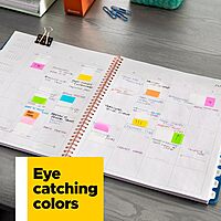 Post-it 1/2" Wide Flags in On-the-Go Dispenser – 190 Assorted Color Flags for Page Marking and Highlighting – Portable and Easy to Use