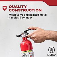 Kidde, FA110G, Multi Purpose Fire Extinguisher for Home, Office, Dorm, Residential, 1A10BC 1 Pack