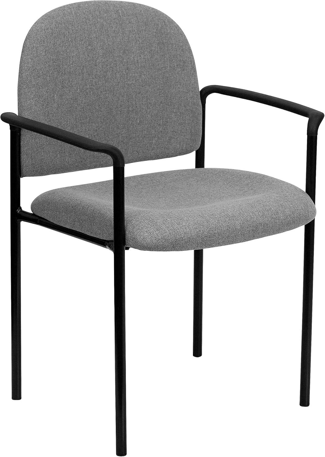 Flash Furniture Tiffany Side Reception Chair with Arms, Stackable Steel Frame
