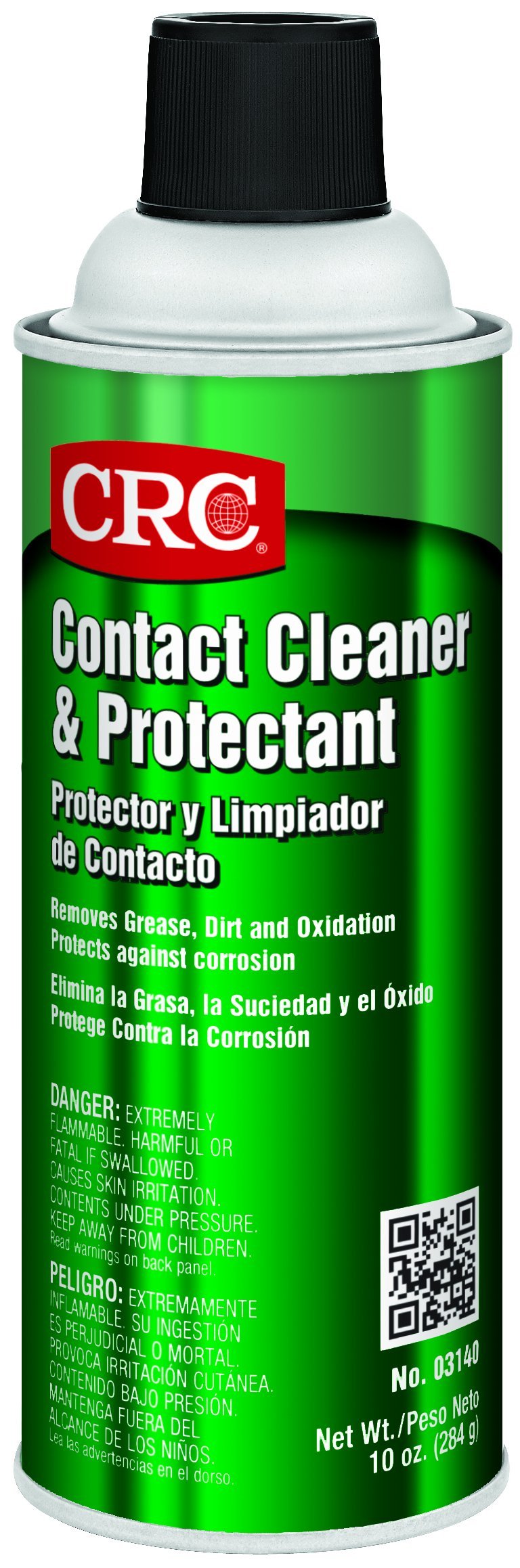 CRC Contact Cleaner and Protectant, 10 Wt Oz, Cleans Away Contaminants, Inhibits Corrosion by Leaving a Fine
