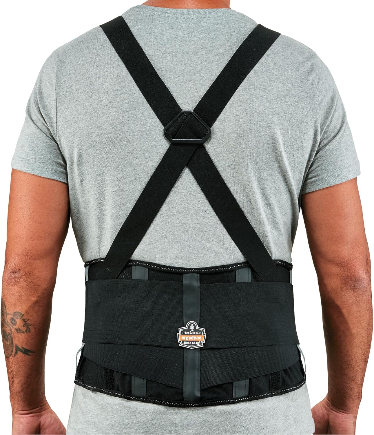 Ergodyne ProFlex 2000SF Back Support Brace, 8.5" V-shaped Spandex