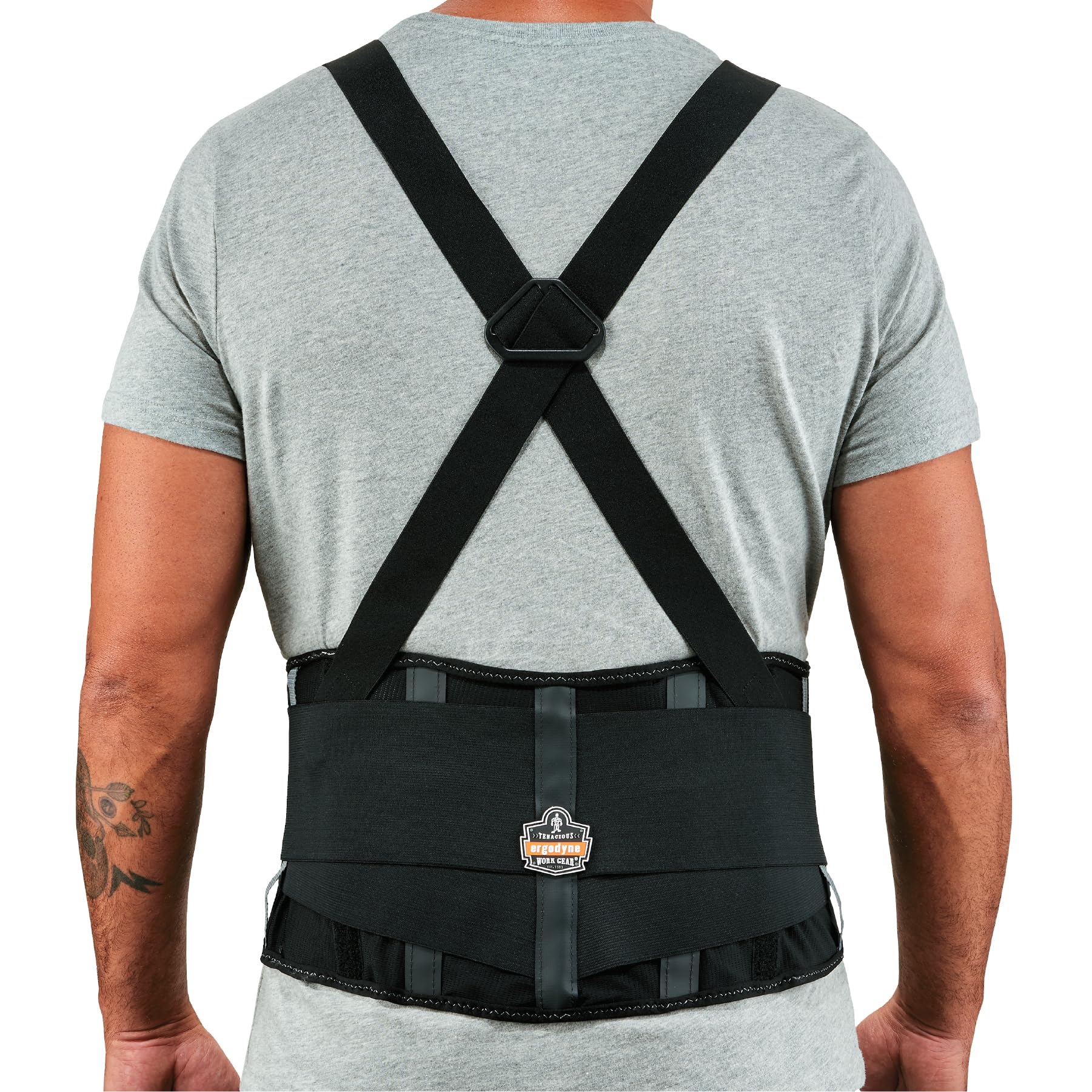 Ergodyne ProFlex 2000SF Back Support Brace, 8.5" V-shaped Spandex