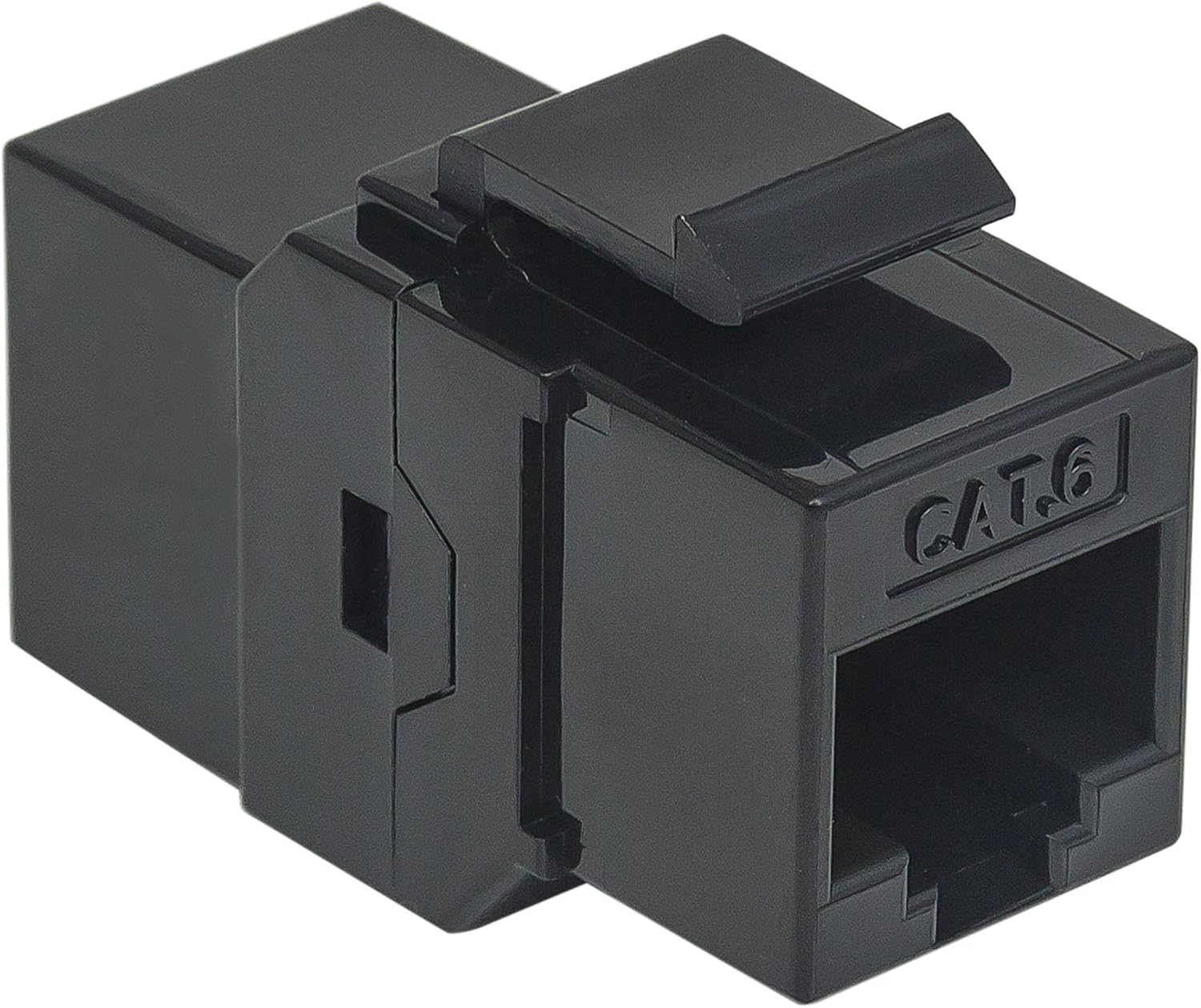 Intellinet Cat6 Inline Coupler, Keystone Type - Network coupler - RJ-45 (F) to RJ-45 (F) - CAT 6 - black