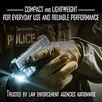 Nightstick TCM-550XL Compact Rail-Mounted Tactical Light - Waterproof Impact-Resistant Tactical Flashlight with Easy