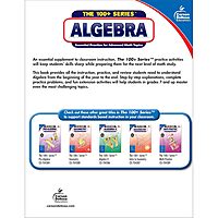 Carson Dellosa The 100 Series Algebra Workbook, Math Book for Grades 7 and Up Covering Fractions, Ratio, Algebraic Expressions, and More, Classroom or Homeschool Curriculum (Volume 2)