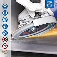 PFERD POLIFAN®-Curve Radial Type Flap Disc - 6" x 7/8" Thread, 40 Grit Zirconia